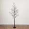 7ft. Pre-Lit Halloween Deluxe Black Twig Artificial Tree with 180 Orange & Purple LED Lights